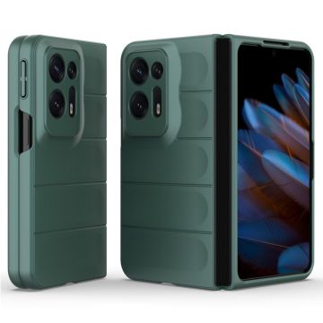 Zachte gripvormige cover voor Oppo Find N2 - Groen