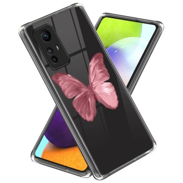 Deco Xiaomi Redmi Note 12S telefoonhoesje - Roze Vlinder