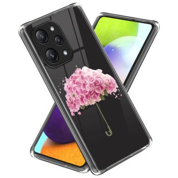 Deco Xiaomi Redmi 12 / Xiaomi Poco M6 Pro telefoonhoesje - Bloem Paraplu