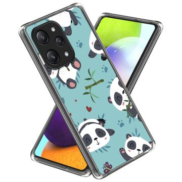 Deco Xiaomi Redmi 12 / Xiaomi Poco M6 Pro telefoonhoesje - Schattige Panda'S