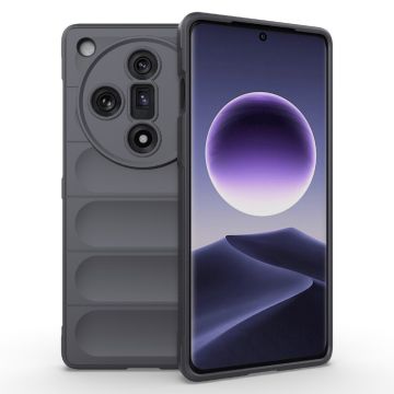 Zachte gripvormige cover voor Oppo Find X7 - Donkergrijs