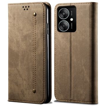 Jeans Xiaomi Poco M6 / Xiaomi Redmi 13C / Xiaomi Redmi 13R flip hoesje - Kaki