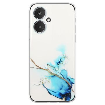Marble design Xiaomi Poco M6 / Xiaomi Redmi 13C / Xiaomi Redmi 13R hoesje - Blauw