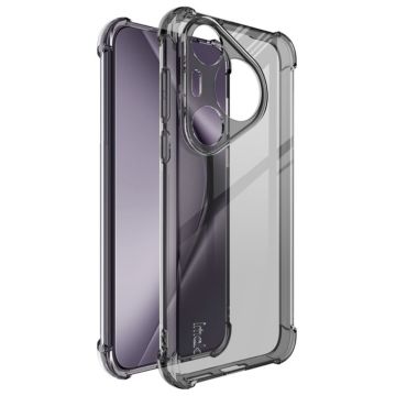 IMAK Airbag Cover voor Huawei Pura 70 Pro - Transparant Zwart