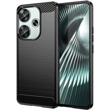 Carbon Flex Xiaomi Poco F6 / Xiaomi Redmi Turbo 3 hoesje - Zwart