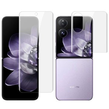 IMAK Hydrogel Film 4e Gen Xiaomi Mix Flip 5G 1 Set Flexibele Schermfolie (Voorscherm en Achterscherm)