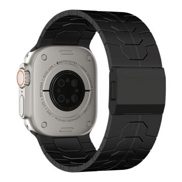 Apple Watch Series 49mm - 45mm - 44mm - 42mm magnetisch gesp horlogebandje - Zwart