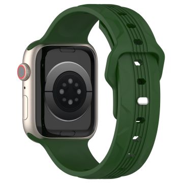 KALEBOL Apple Watch Series 49mm - 45mm - 44mm - 42mm Siliconen horlogeband - Legergroen