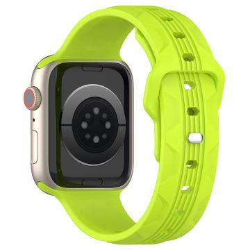 KALEBOL Apple Watch Series 49mm - 45mm - 44mm - 42mm Siliconen horlogeband - Lime