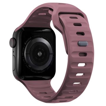 KALEBOL Apple Watch Series 49mm - 45mm - 44mm - 42mm Siliconen horlogeband - Rookpaars