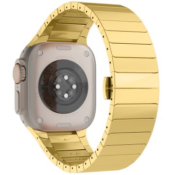 Apple Watch Series 49mm - 45mm - 44mm - 42mm Replacement 1-Bead Alloy Horlogebandje - Goud