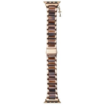 3-bead Strap for Apple Watch Series 49mm - 45mm - 44mm - 42mm - Chocolate