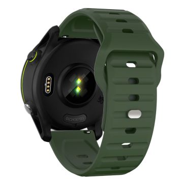 KALEBOL 20mm Siliconenbandje voor Huawei Watch GT 3 42mm / GT 3 Pro 43mm Golf ontwerp horlogebandje - Legergroen