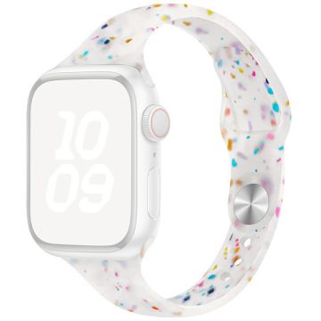 Siliconen bandje Apple Watch Series 49mm - 45mm - 44mm - 42mm - Jelly White