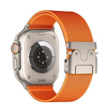 Apple Watch Series 49mm - 45mm - 44mm - 42mm Nylon Bandje - Oranje