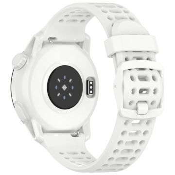 Coros Pace 2 / Apex 2 / Apex 42mm Siliconen horlogeband Solid Color 20mm horlogeband - Wit