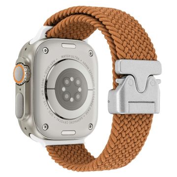 Wrist Strap Apple Watch Series 10 46mm Parachute Buckle Nylon Watch Band - Coffee