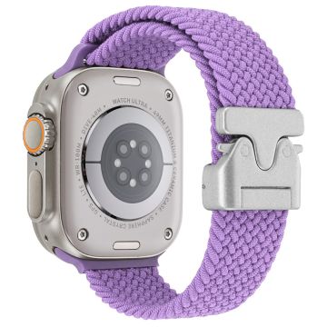 Wrist Strap Apple Watch Series 10 46mm Parachute Buckle Nylon Watch Band - Purple