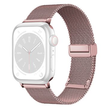 KALEBOL Magnetic Buckle Watch Band Apple Watch Series 10 46mm Stainless Steel Strap - Pink