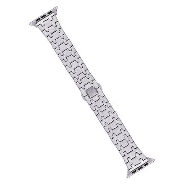 KALEBOL Stainless Steel Watch Band Apple Watch Series 10 46mm Metal Wrist Strap - Silver