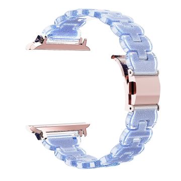 Watch Band Apple Watch Series 10 46mm Electroplated Bump Resistant Glitter Strap - Chameleon Blue