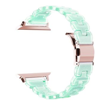 Watch Band Apple Watch Series 10 46mm Electroplated Bump Resistant Glitter Strap - Chameleon Green