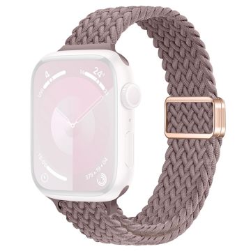 KALEBOL Braided Watch Strap Apple Watch Series 10 46mm Magnetic Nylon Wristbands - Smoke Purple