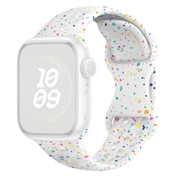 KALEBOL 20mm Siliconen horlogebandje Samsung Galaxy Watch6 / 5 Pro / 5 / GarminActive 5 met vlindersluiting - Wit