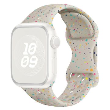 KALEBOL 20mm Siliconen Bandje Samsung Galaxy Watch6 / 5 Pro / 5 / GarminActive 5 Horloge met Vlindersluiting - Sterlicht