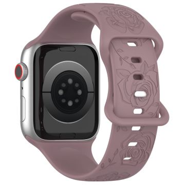 Apple Watch 49mm / 45mm / 44mm / 42mm Siliconen Horlogebandje - Rookpaars