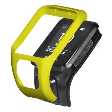 TomTom Runner 3 / Adventurer Horloge Bumper Hoesje Hard Stootvast Afdekraam - Geel