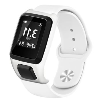 TomTom Runner 3 / Adventurer Sport Bands Siliconen horlogebandje met hoesje - Wit