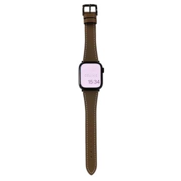 Apple Watch 49mm / 45mm / 44mm / 42mm Vervangend Riempje - Koffie