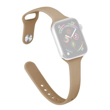 Apple Watch 49mm / 45mm / 44mm / 42mm Horlogebandjes Slank Bandje - Walnoot