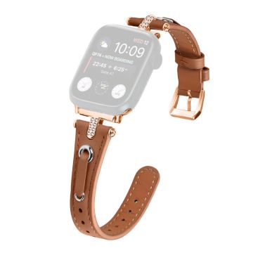 Apple Watch 49mm / 45mm / 44mm / 42mm Horlogebandje - Bruin