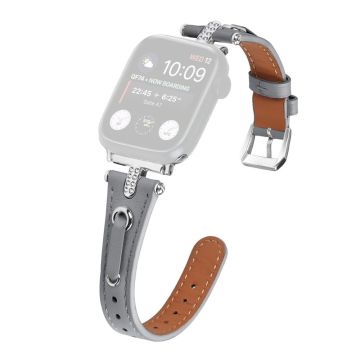 Apple Watch 49mm / 45mm / 44mm / 42mm - Net horlogebandje - Grijs