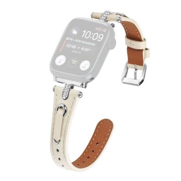 Apple Watch 49mm / 45mm / 44mm / 42mm - Net horlogebandje - Abrikoos