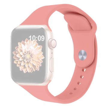 KALEBOL Apple Watch 49mm / 45mm / 44mm / 42mm Siliconen Horlogebandjes, Maat: S / M - Watermeloen Rood