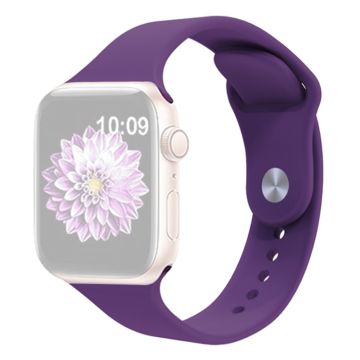 KALEBOL Apple Watch 49mm / 45mm / 44mm / 42mm Siliconen Horlogebandjes, Maat: S / M - Paars