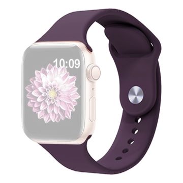 KALEBOL Apple Watch 49mm / 45mm / 44mm / 42mm Siliconen Horlogebandjes, Maat: S / M - Paars Violet