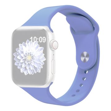 KALEBOL Apple Watch 49mm / 45mm / 44mm / 42mm Siliconen Horlogebandjes, Maat: S / M - Lavendel Paars