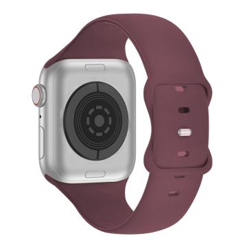 KALEBOL Apple Watch 49mm / 45mm / 44mm / 42mm Siliconen Horlogebandje, Maat: S / M - Rookpaars