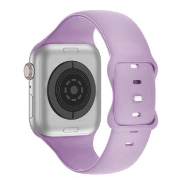 KALEBOL Apple Watch 49mm / 45mm / 44mm / 42mm Siliconen Horlogebandje, Maat: S / M - Paars