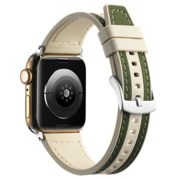 Apple Watch 49mm / 45mm / 44mm / 42mm Armband - Groen+Starlicht