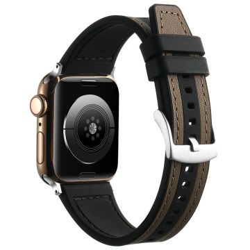 Apple Watch 49mm / 45mm / 44mm / 42mm Armband - Tan+Zwart