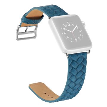 Apple Watch 49mm / 45mm / 44mm / 42mm Geweven Textuur Horlogebandje - Blauw