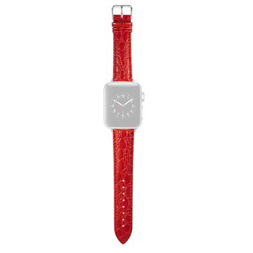 Apple Watch 49mm / 45mm / 44mm / 42mm Horlogebandje in krokodillenstijl - Rood