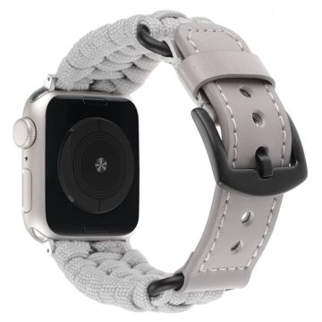 Apple Watch 49mm / 45mm / 44mm / 42mm Echt koe horlogebandje - Grijs