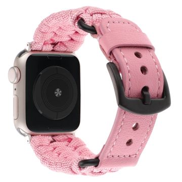 Apple Watch 49mm / 45mm / 44mm / 42mm Echt koe horlogebandje - Roze