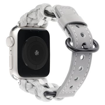 Apple Watch 49mm / 45mm / 44mm / 42mm Nuts Decor Horlogebandje - Grijs